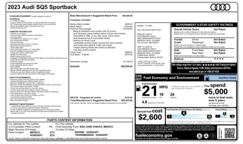 Photos of 2023 Audi SQ5 Sportback Premium Plus for sale in Alvin, TX at Auto Boutique Texas