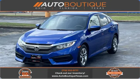 Blue 2017 Honda Civic Sedan LX for sale in Alvin, TX