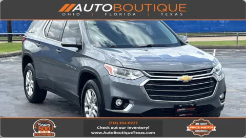 Gray 2019 Chevrolet Traverse LT Cloth for sale in Alvin, TX