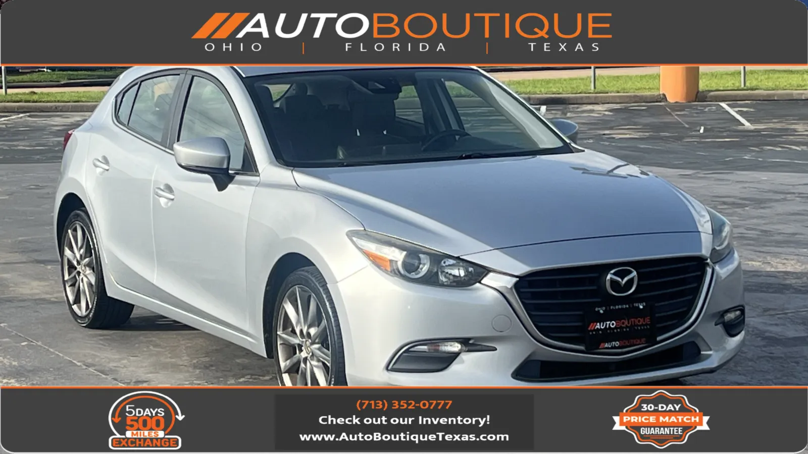 Silver 2018 Mazda Mazda3 5-Door Touring for sale in Alvin, TX