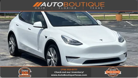White 2021 TESLA MODEL Y Standard Range for sale in Alvin, TX