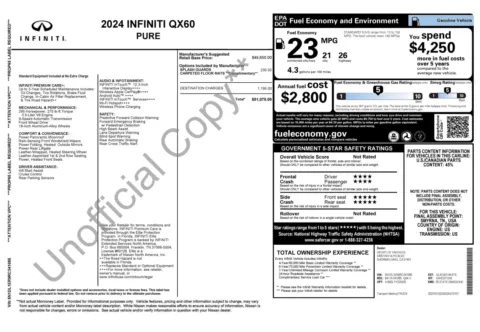 Photos of 2024 INFINITI QX60 PURE for sale in Alvin, TX at Auto Boutique Texas