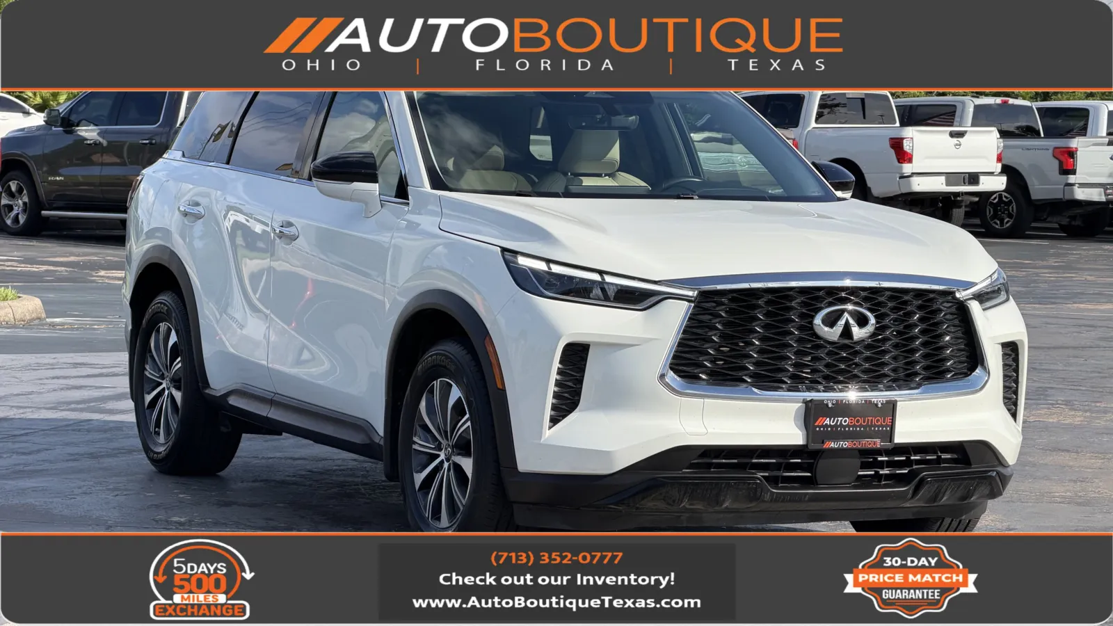 White 2024 INFINITI QX60 PURE for sale in Alvin, TX