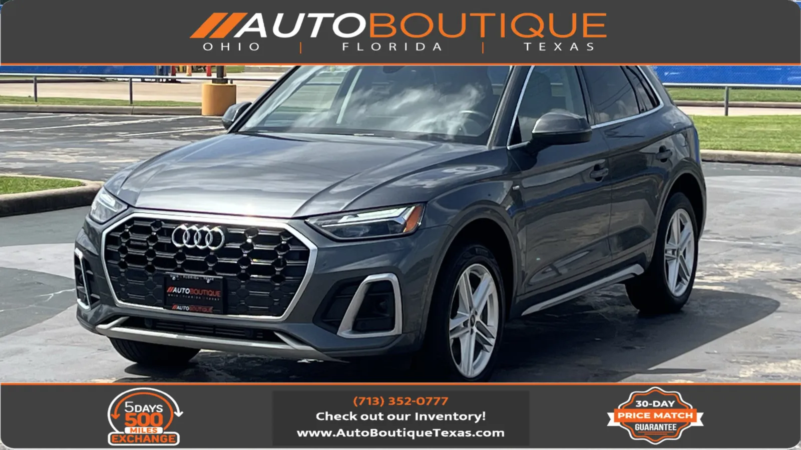 Gray 2022 Audi Q5 S line Premium for sale in Alvin, TX