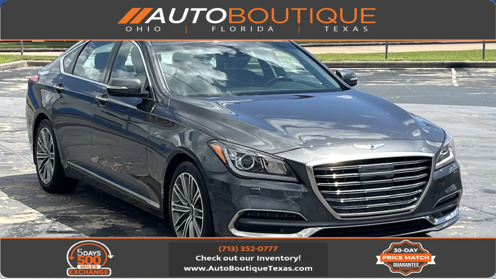 Gray 2018 Genesis G80 3.8L for sale in Alvin, TX
