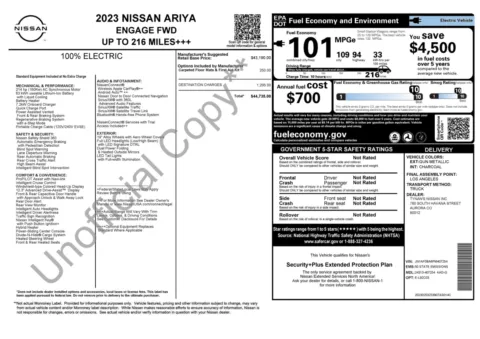 Photos of 2023 Nissan ARIYA ENGAGE for sale in Alvin, TX at Auto Boutique Texas