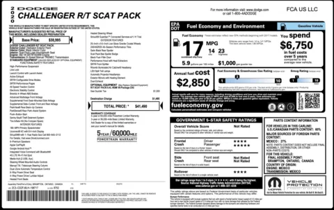 Photos of 2020 Dodge Challenger R T Scat Pack for sale in Alvin, TX at Auto Boutique Texas