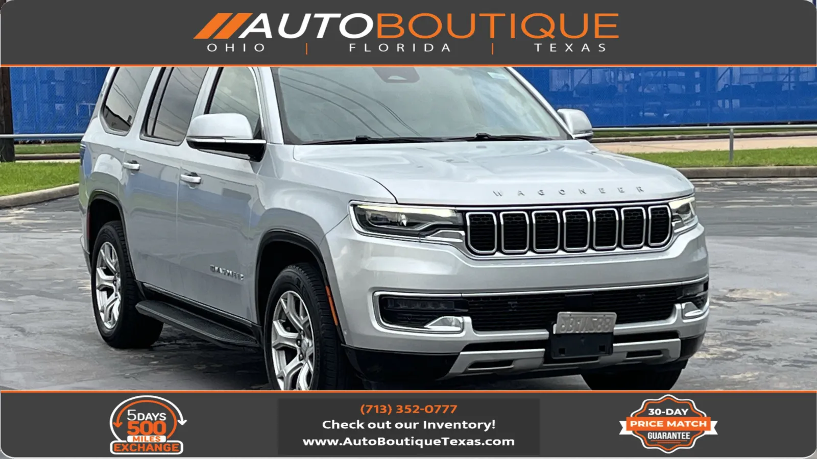 Silver 2022 Jeep Wagoneer Series II for sale in Alvin, TX