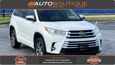 White 2017 Toyota Highlander XLE for sale in Alvin, TX