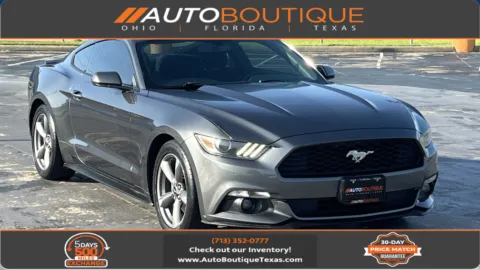 Gray 2016 FORD MUSTANG V6 for sale in Alvin, TX