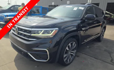 Black 2021 Volkswagen Atlas 3.6L V6 SEL R-Line for sale in Alvin, TX