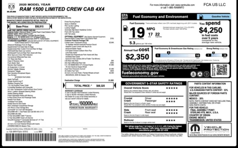 Photos of 2020 Ram 1500 Limited for sale in Alvin, TX at Auto Boutique Texas