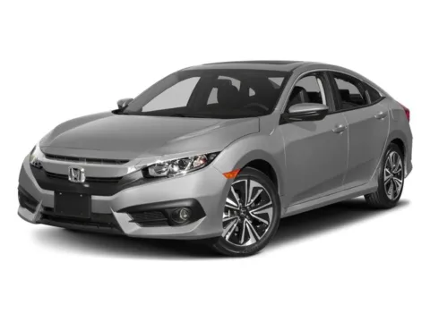 Red 2017 Honda Civic Sedan EX-L for sale in Alvin, TX