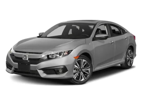 Red 2017 Honda Civic Sedan EX-L for sale in Alvin, TX