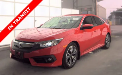 Red 2017 Honda Civic Sedan EX-L for sale in Alvin, TX