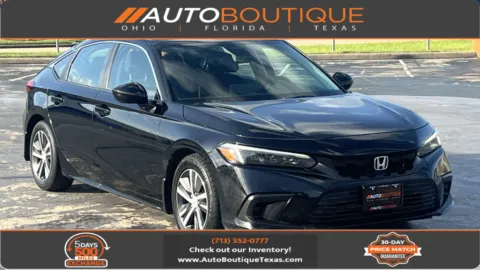 Black 2023 Honda Civic Hatchback LX for sale in Alvin, TX