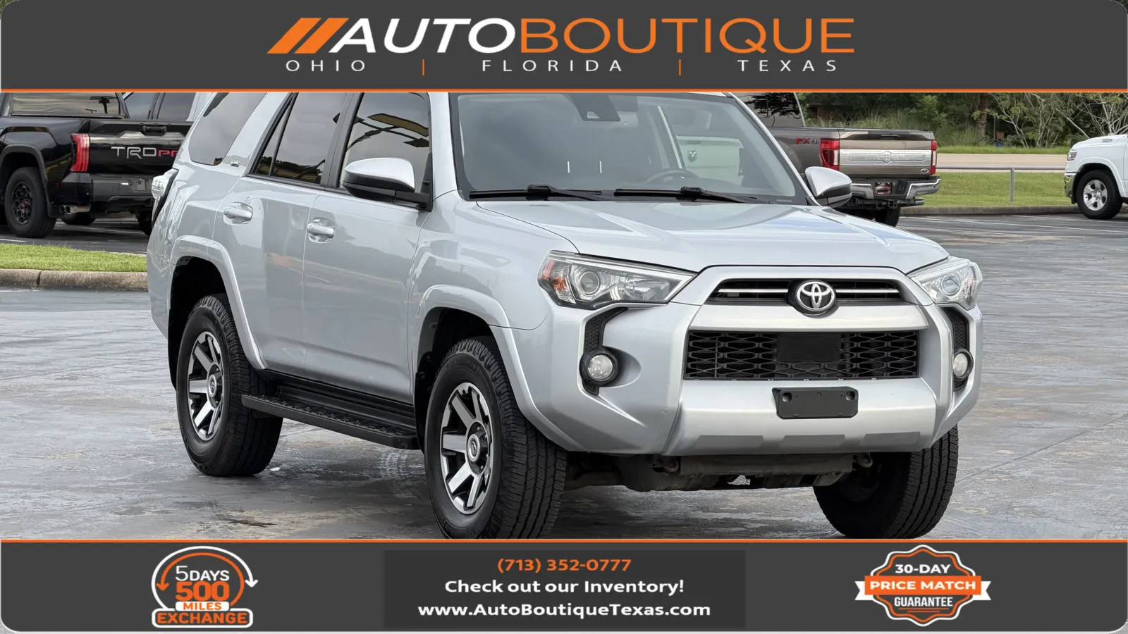 Silver 2020 Toyota 4Runner SR5 for sale in Alvin, TX