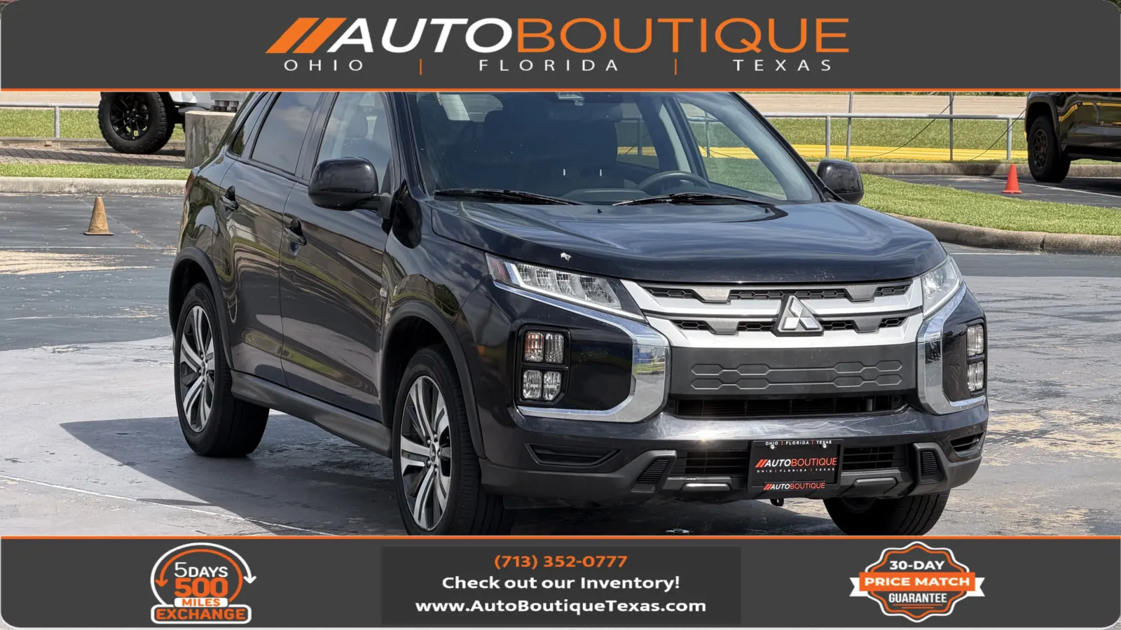 Black 2021 Mitsubishi Outlander Sport ES for sale in Alvin, TX