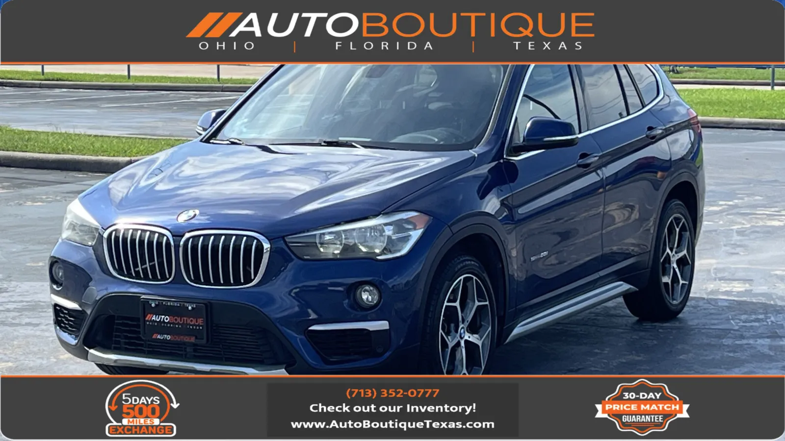 Blue 2017 BMW X1 sDrive28i for sale in Alvin, TX