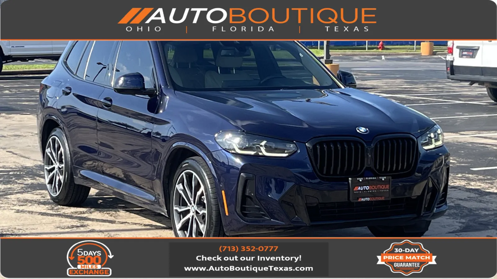 Blue 2023 BMW X3 sDrive30i for sale in Alvin, TX