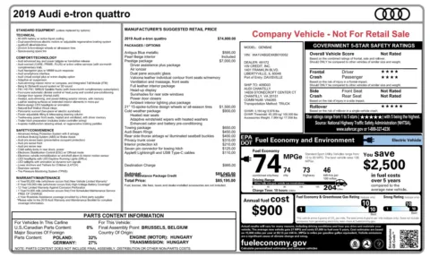 Photos of 2019 Audi e-tron Prestige for sale in Alvin, TX at Auto Boutique Texas