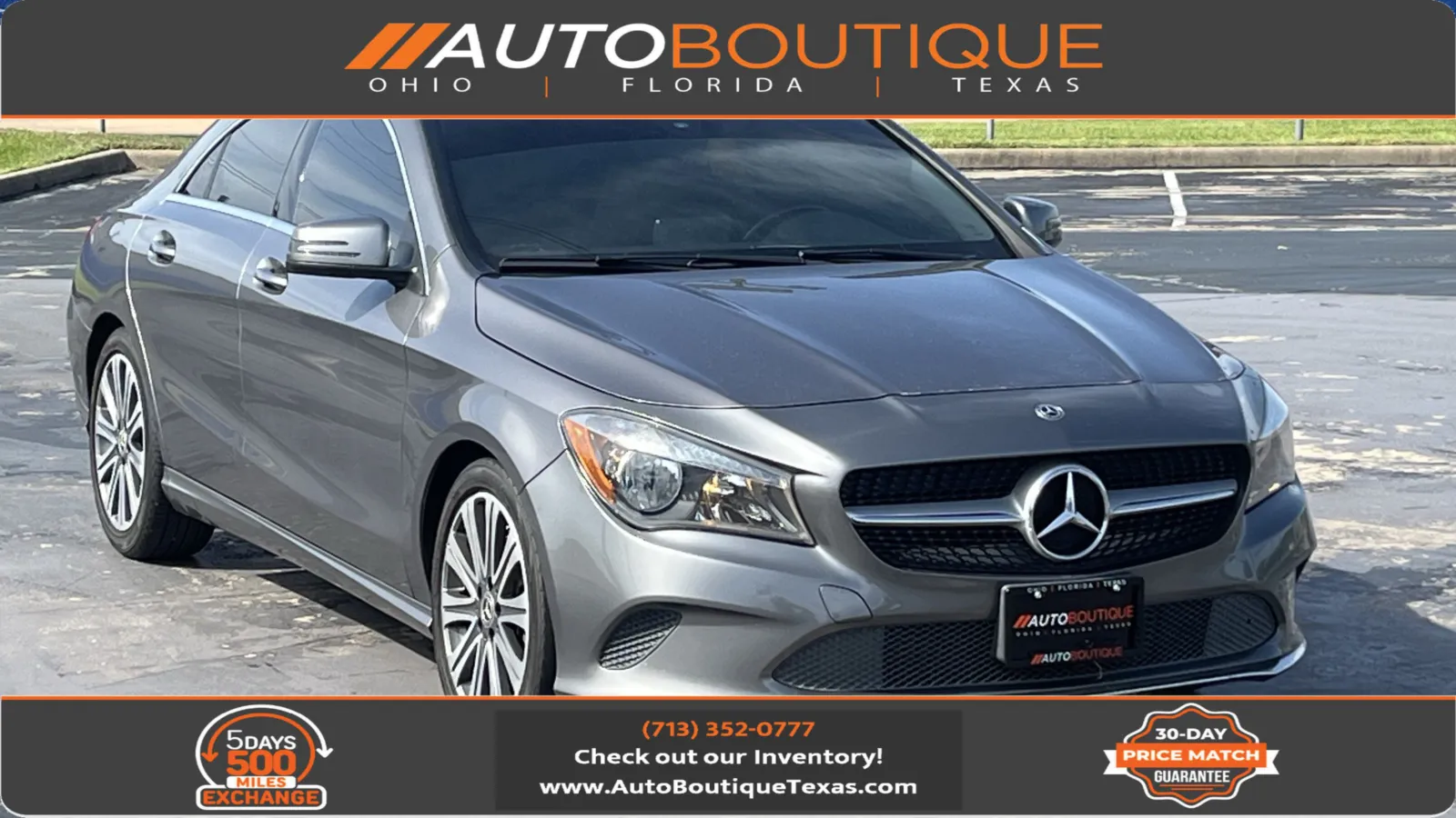 Gray 2018 Mercedes-Benz CLA 250 for sale in Alvin, TX