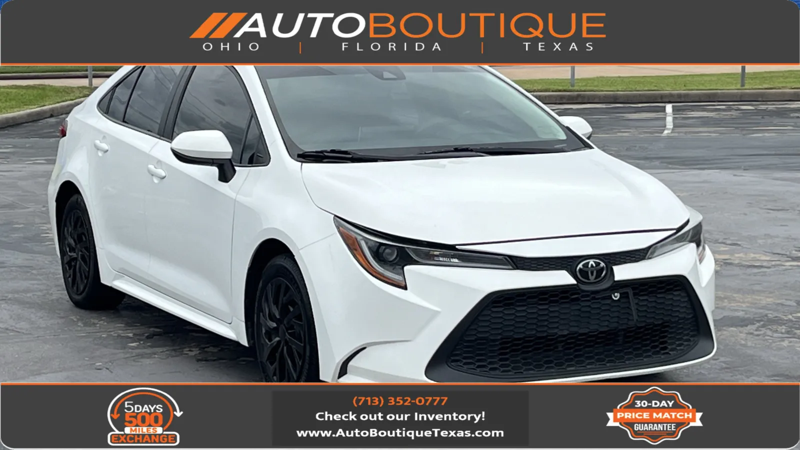 White 2021 Toyota Corolla LE for sale in Alvin, TX