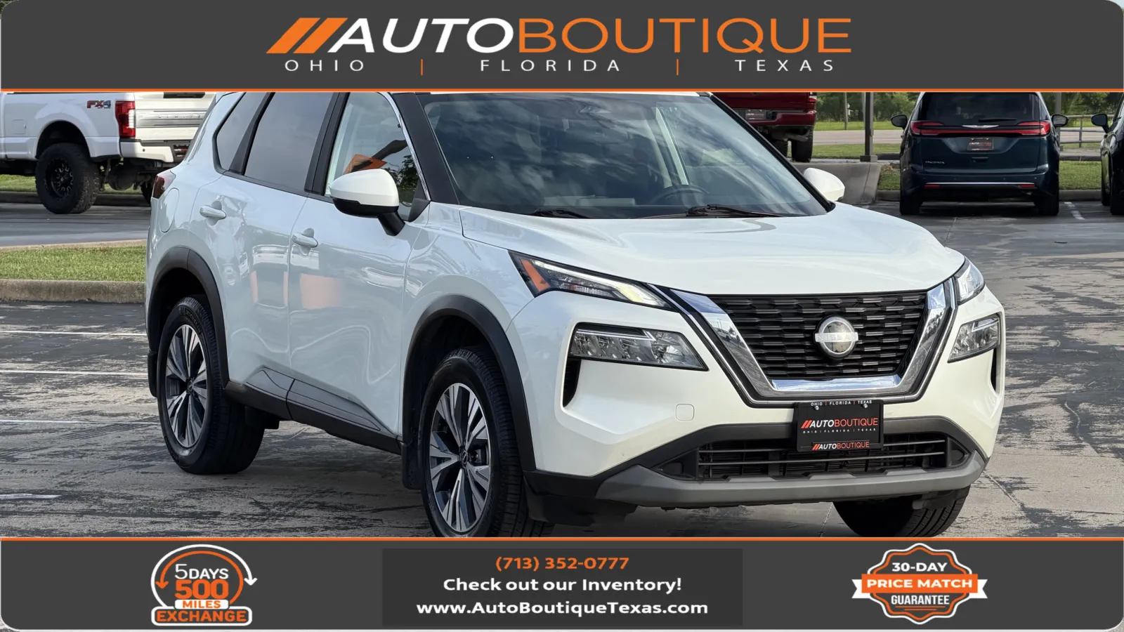 White 2022 Nissan Rogue SV for sale in Alvin, TX
