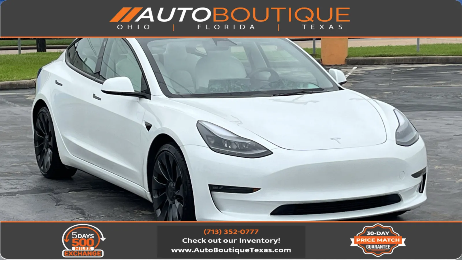 White 2023 Tesla Model 3 Performance for sale in Alvin, TX