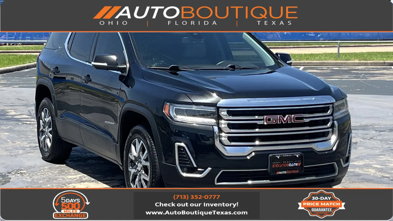 Black 2023 GMC Acadia SLT for sale in Alvin, TX