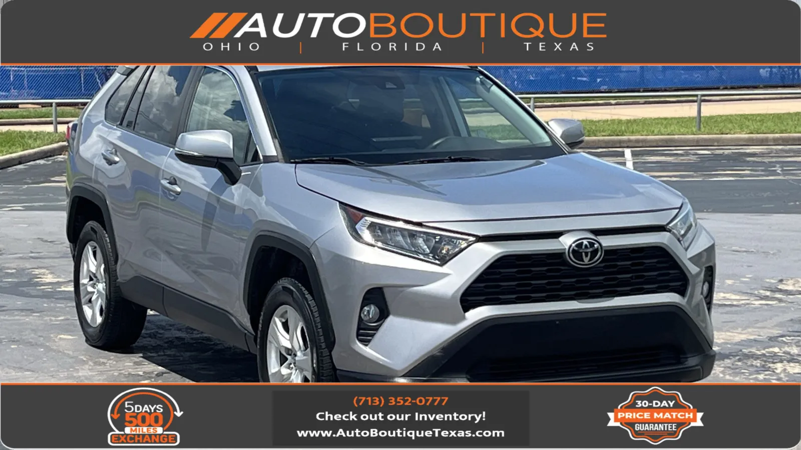 Silver 2020 Toyota RAV4 XLE for sale in Alvin, TX