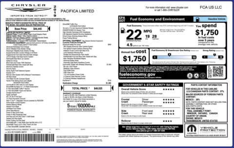 Photos of 2019 Chrysler Pacifica Limited for sale in Alvin, TX at Auto Boutique Texas