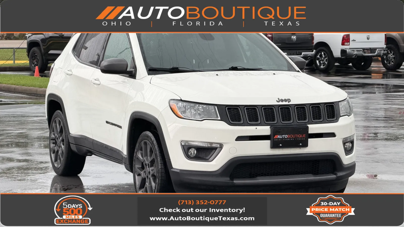 White 2021 Jeep Compass 80th Anniversary for sale in Alvin, TX