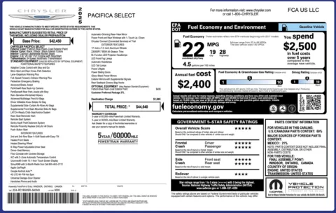 Photos of 2025 Chrysler Pacifica Select for sale in Alvin, TX at Auto Boutique Texas