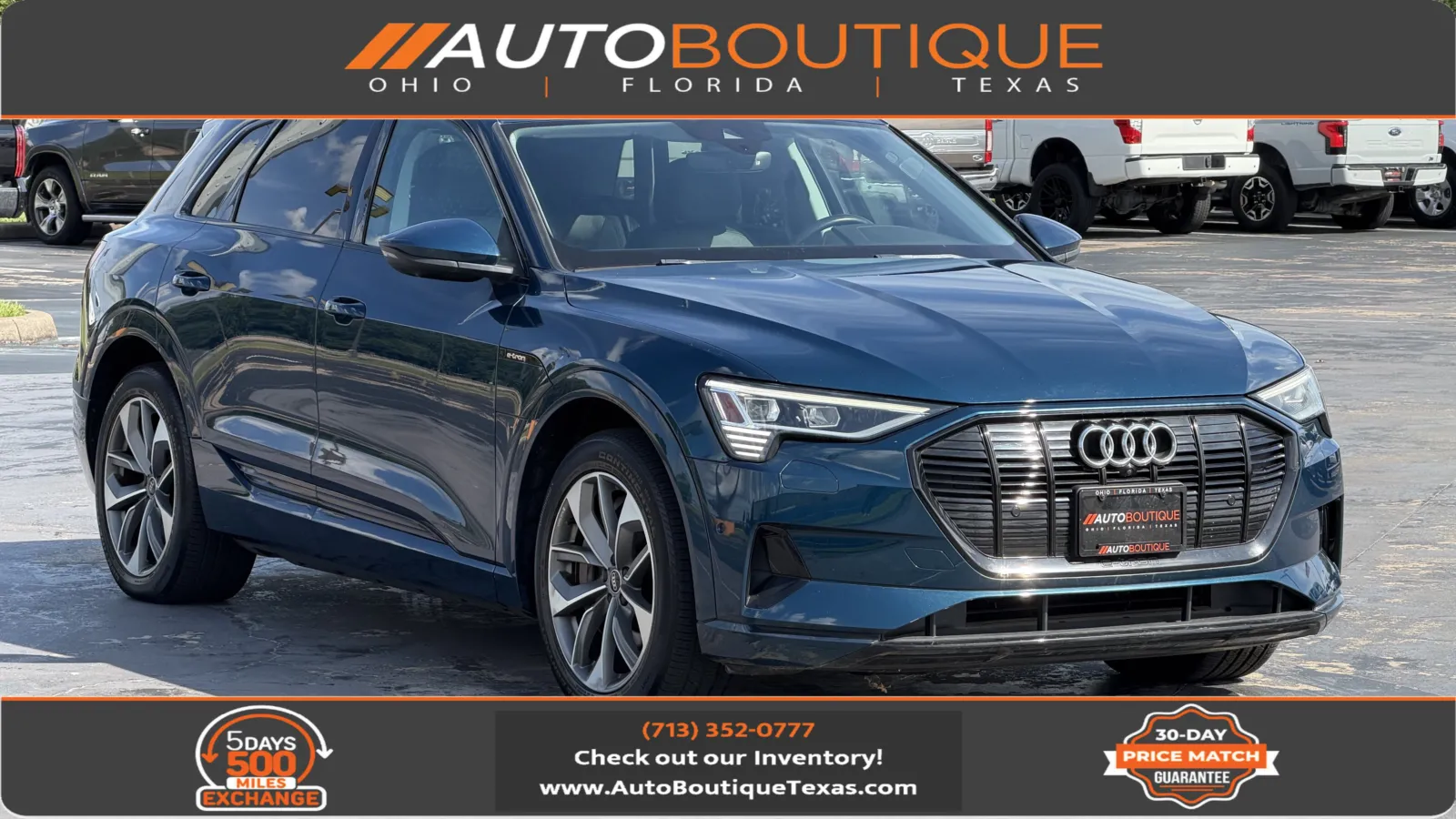 Blue 2021 Audi e-tron Premium Plus for sale in Alvin, TX