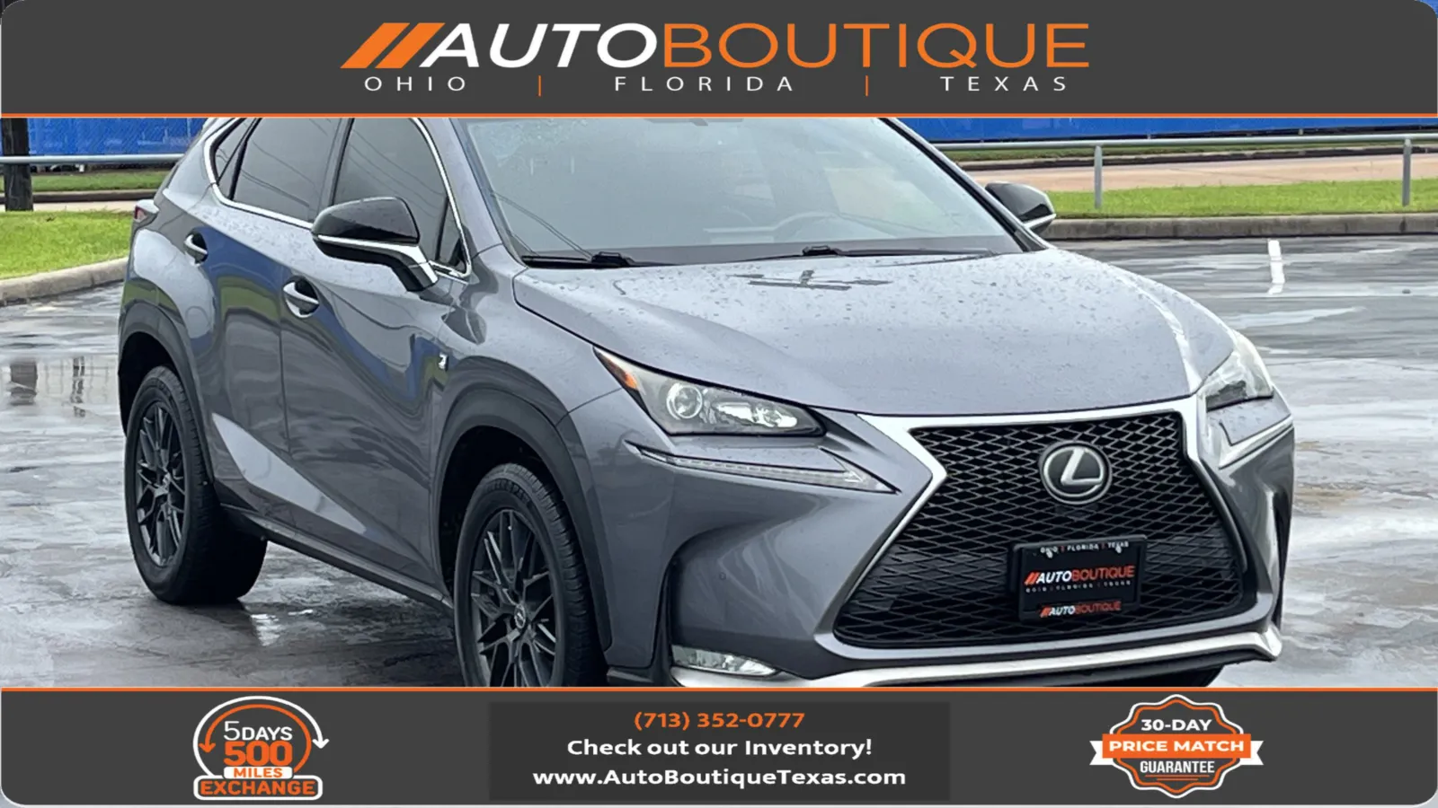 Gray 2017 Lexus NX Turbo F Sport for sale in Alvin, TX