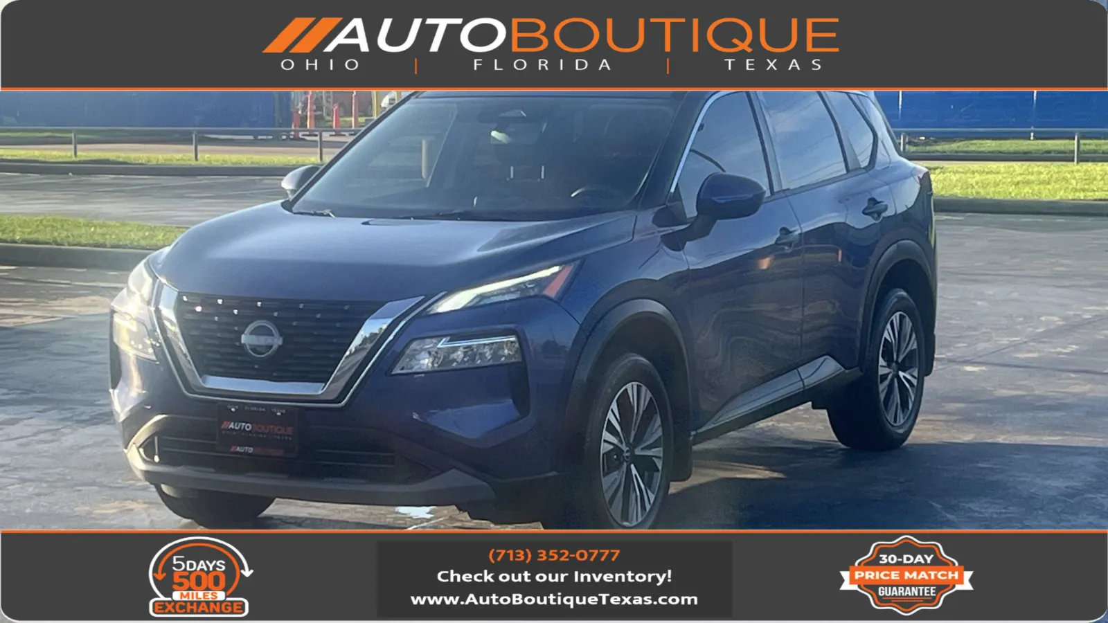 Blue 2023 Nissan Rogue SV for sale in Alvin, TX