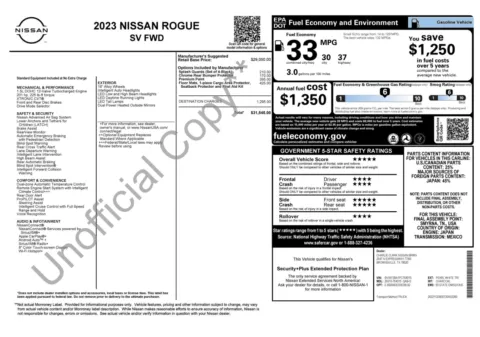 Photos of 2023 Nissan Rogue SV for sale in Alvin, TX at Auto Boutique Texas