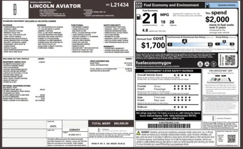 Photos of 2022 Lincoln Aviator Reserve for sale in Alvin, TX at Auto Boutique Texas