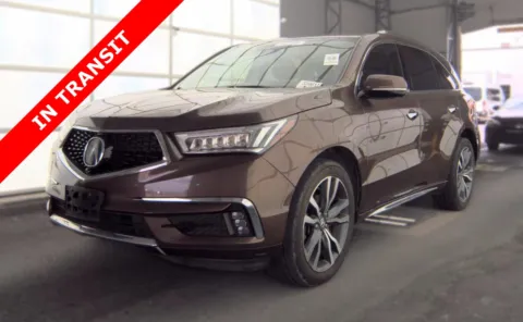 Brown 2019 Acura MDX w Advance Pkg for sale in Alvin, TX