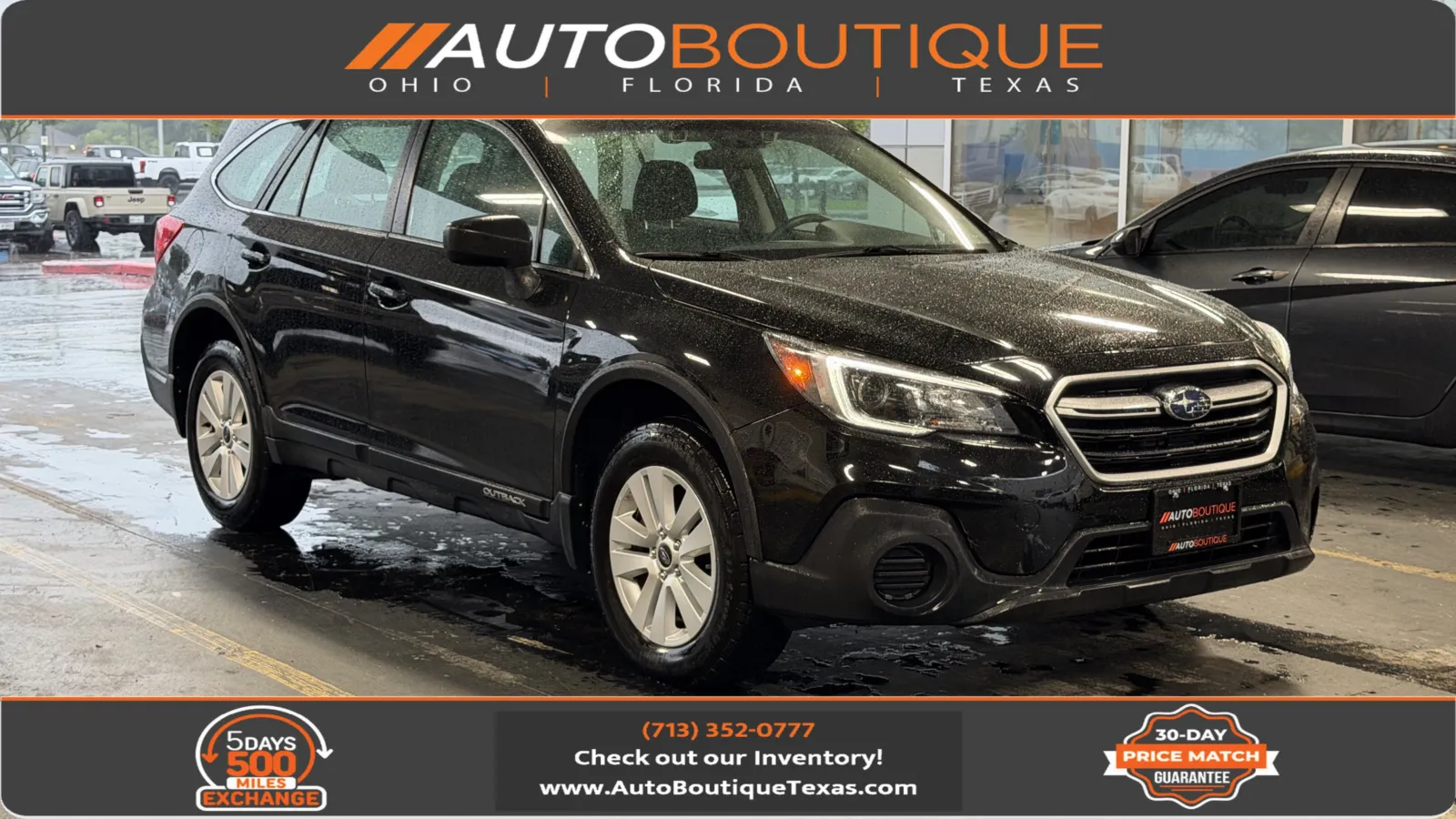 Black 2019 Subaru Outback 2.5i for sale in Alvin, TX