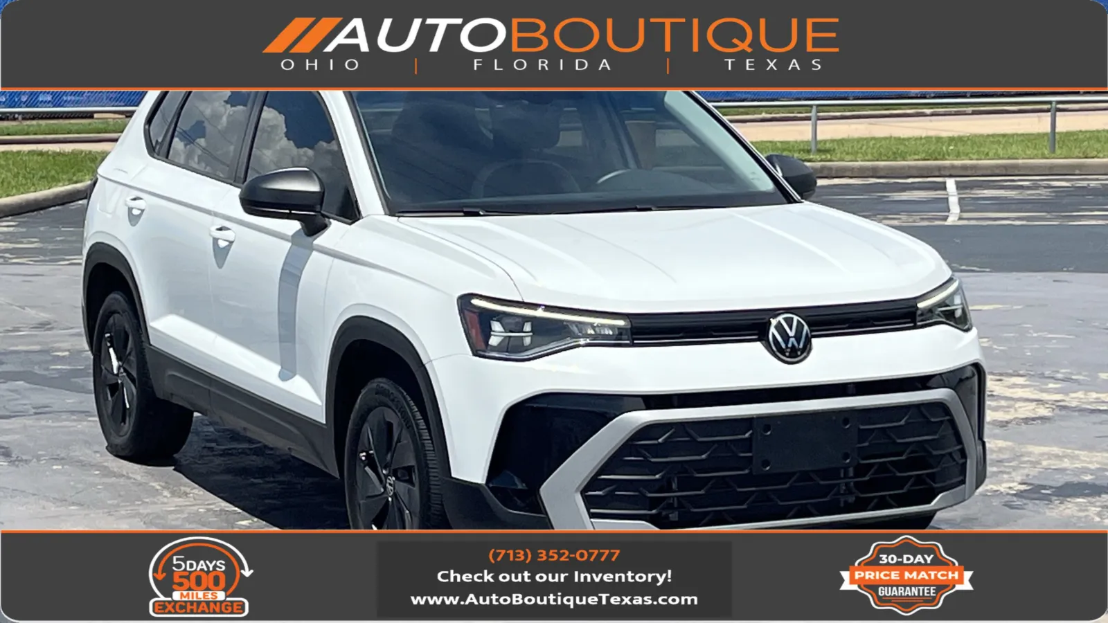 White 2025 Volkswagen Taos S for sale in Alvin, TX