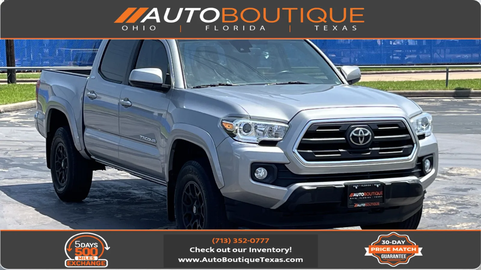Silver 2019 Toyota Tacoma SR5 for sale in Alvin, TX