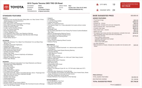 Photos of 2019 Toyota Tacoma TRD Off Road for sale in Alvin, TX at Auto Boutique Texas
