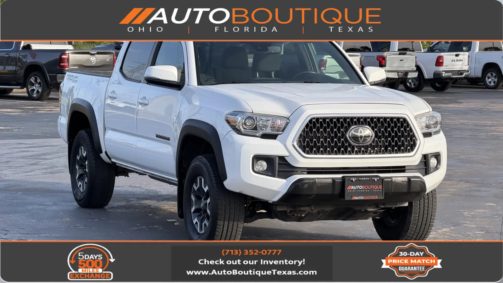 White 2019 Toyota Tacoma TRD Off Road for sale in Alvin, TX