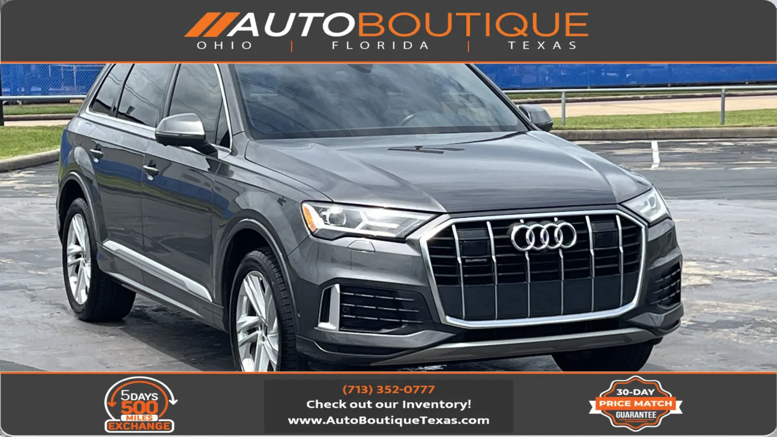 Gray 2023 Audi Q7 Premium for sale in Alvin, TX