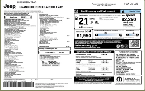 Photos of 2021 Jeep Grand Cherokee Laredo X for sale in Alvin, TX at Auto Boutique Texas