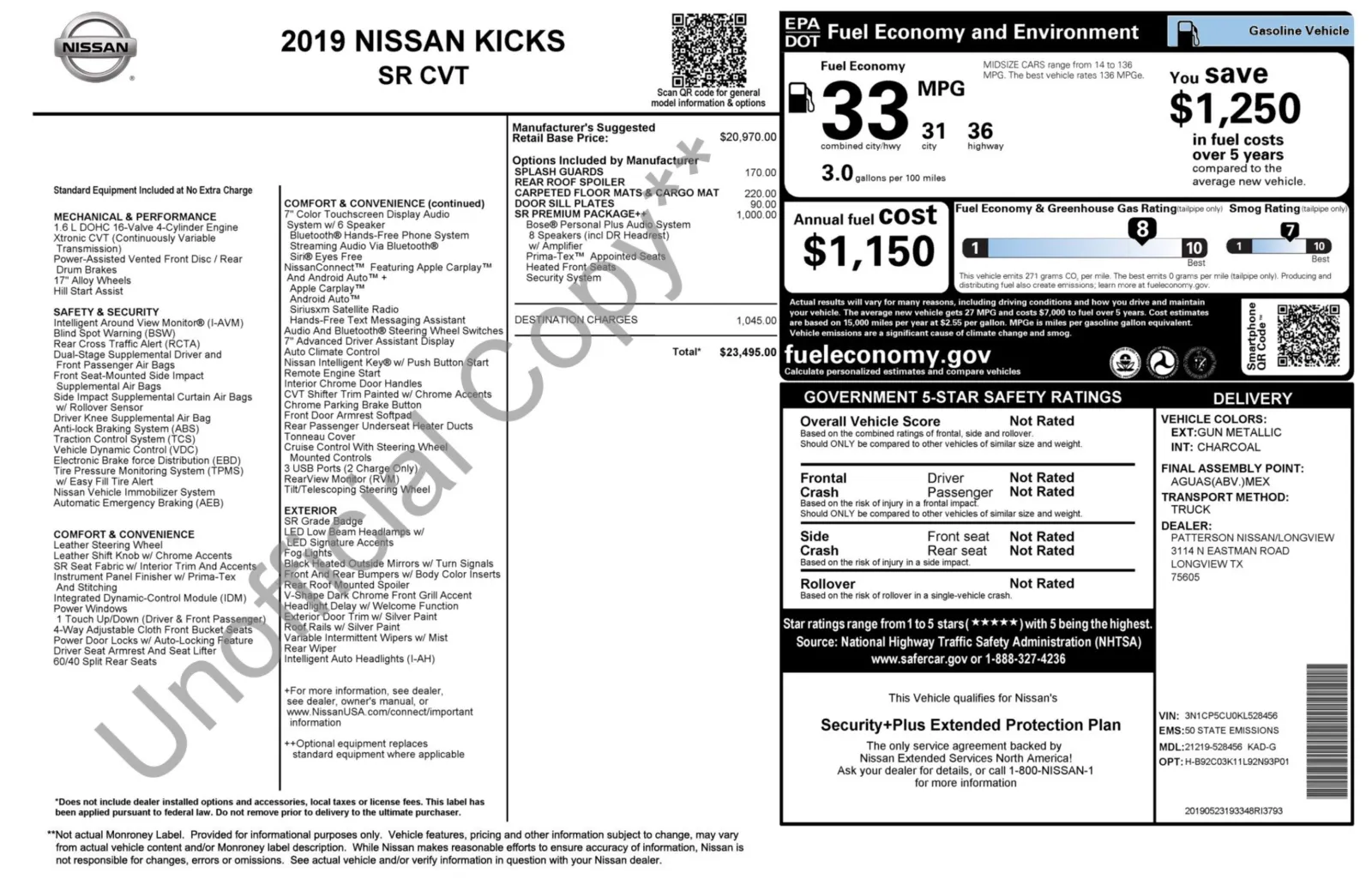 2019 Nissan Kicks SR for sale in Alvin, TX