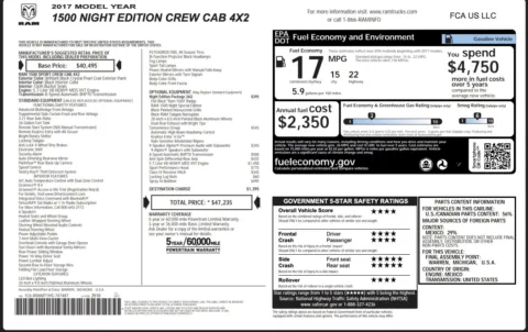 Photos of 2017 Ram 1500 Night for sale in Alvin, TX at Auto Boutique Texas