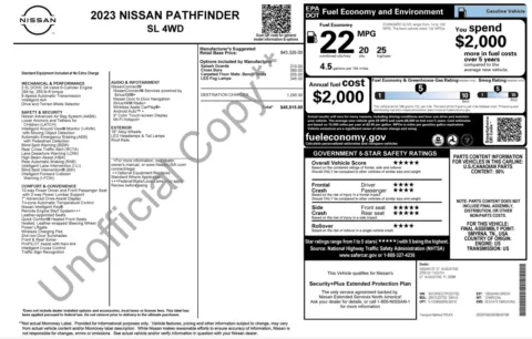 Photos of 2023 Nissan Pathfinder SL for sale in Alvin, TX at Auto Boutique Texas